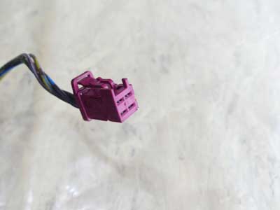 BMW 4 Pole 4 Wire Dark Magenta Connector Plug w/ Pigtail 69545082